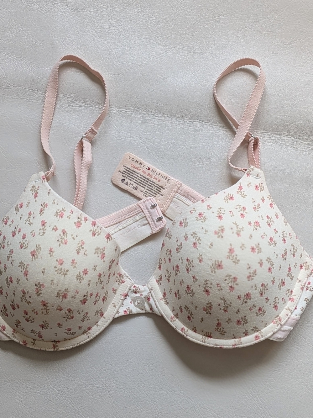 Tommy Hilfiger Pink Floral Padded Underwired Bra